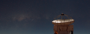 The Atacama Pathfinder Experiment telescope sits atop the plateau of Chajnantor in the Chilean Andes, more than 16,000 feet high. The plane of our galaxy — the Milky Way — can be seen in the sky looking like a band of faint, glowing clouds. To the left of APEX is the central region of the Milky Way, where a supermassive black hole lurks at the core of our galaxy. (Photo: ESO/B. Tafreshi/TWAN/twanight.org) The Atacama Pathfinder Experiment telescope sits atop the plateau of Chajnantor in the Chilean Andes, more than 16,000 feet high. The plane of our galaxy — the Milky Way — can be seen in the sky looking like a band of faint, glowing clouds. To the left of APEX is the central region of the Milky Way, where a supermassive black hole lurks at the core of our galaxy. (Photo: ESO/B. Tafreshi/TWAN/twanight.org)
